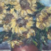 Ayçiçekleri - Vazo'da Çiçekler - Tuval üzeri yağlıboya